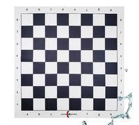 LUCKIN SPORTS Standard Professional Tournament Chessboard, 20" x 20" in Size with 2.25" Squares. 100% Durable Felt Fabric. Waterproof and Stain Resistant, Washable and Ironable. (Grey)