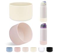 LUCKINEE 2Pcs Protective Silicone Boot Bottom Base for Owala FreeSip Twist and Flip Flask 32OZ and More Other Flask Water Bottles with Bottom Diameter 3.3-3.43in