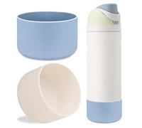 LUCKINEE 2Pcs Protective Silicone Boot Bottom Base for Owala FreeSip Twist and Flip Flask 32OZ and More Other Flask Water Bottles with Bottom Diameter 3.3-3.43in