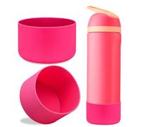 LUCKINEE 2Pcs Silicone Boot Bottom Base for Owala FreeSip Twist and Flip Flask 40OZ and Hydro Flask Wide Mouth 32oz 40oz and More Bottles with Bottom Diameter 3.46-3.65in
