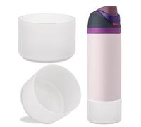 LUCKINEE 2Pcs Silicone Boot Bottom Base for Owala FreeSip Twist and Flip Flask 40OZ and Hydro Flask Wide Mouth 32oz 40oz and More Bottles with Bottom Diameter 3.46-3.65in
