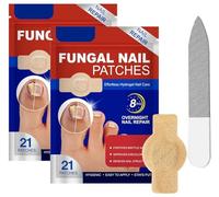 Luckinwish Toenail,Fungal Nail Patches,Nail Fungal Treatment Patches,Toe Nail Fungal Treatment,Ingrown Toenail Corrector Patch, Fungal Nail Treatment for Toenails Extra Strong,with Nail File (2Box)