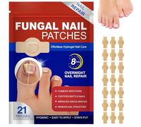Luckinwish Toenail, Fungal Nail Patches, Nail Repair Patches, For Thickening And Brittle Nails (21 PCS)