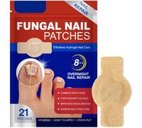 Luckinwish Toenail, Spitzu Toenail Patch Fungal, Luckinwish Nail Fungus, Fungal Nail Patches for Toenails, For Toenails Helps Restore Nails Resilience for a Smoother, Polished Look (21 PCS)