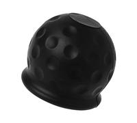 Luckious 1 Pcs Universal 50mm Towbar Ball Cap, Rubber, Black, Modern Style, Anti-Rust, Anti-Car Wash, Abrasion & Dirt Resistant