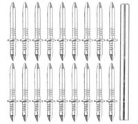 Luckious 100 PCS Heavy-Duty Double-Head Nails for Skirting Boards - Rust-Resistant, Multi-Purpose Nails for Wooden Furniture and Wall Panels - Strong and Durable