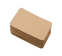 Luckious 100 Sheets DIY Doodle Hand-Painted Cards - Blank English Word Cards with Kraft Paper, Mini Note Cards, and Postcards(9 * 5.4CM), Brown