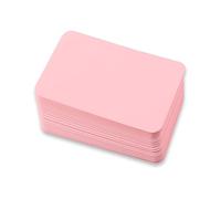 Luckious 100 Sheets DIY Doodle Hand-Painted Cards - Blank English Word Cards with Kraft Paper, Mini Note Cards, and Postcards(9 * 5.4CM), Pink