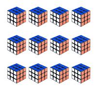 Luckious 12 PCS Mini Magic Cube, Mini Cube Set, Party Favour Party Pack Stuffer, Suitable for Classroom Rewards, Children, Adults, Elderly, Educational Toys Gifts (3x3 Cm)
