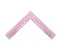 Luckious 1Pc Plastic L-Shaped Ruler Soft Sewing Ruler 90 Degree Tailor's Drawing Sewing Ruler Heat Resistant Ruler with Gridded Threads for Garment Pattern Design