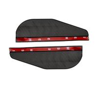 Luckious 2 Pcs Car Side Wing Mirror Rain Protector Cover Cap-Thickened Carbon Fiber Texture Rearview Mirror Rain Shield Rain Eyebrows