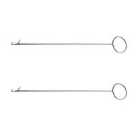 Luckious 2 PCS Sewing Swivel Tool, Sewing Threading and Cord Threading Hooks with Pins Sewing Swivel Hooks Metal Sewing Tool for Fabric Tape Strips DIY Knitting Accessory, 26.5cm Long (26.5cm/10.4in)