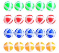 Luckious 20 PCS Dinosaur Launcher Sticky Balls - Colourful Children's Interactive Toys,Outdoor Target Practice,Safe and Durable (Red,Blue,Yellow,Green)