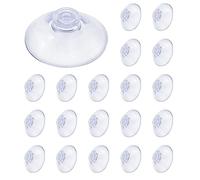 Luckious 20 Pcs Small Vacuum Plastic Suction Cup 2 cm PVC Plastic Sucker Without Hooks for Home Decoration and Organization(2CM)