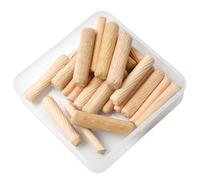 Luckious 21 Pcs Assorted Dowels, Wooden Legs Wooden Joints, Hardwood Groove Plugs, Furniture Woodworking Groove Recessed Plugs for Crafts (6mm 8mm 10mm)