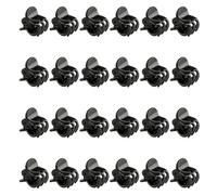 Luckious 24 PCS Mini Plastic Non-Slip Hair Clips - Black Princess Style Side Claw Clips for Securing Bangs and Loose Strands, Easy-to-Wear Hair Accessory for Everyday and DIY Hairstyles