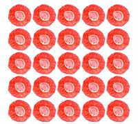 Luckious 25PCS Red Smoke Detector Dust Covers, Smoke Detector Covers Small Smoke Alarm Dust Covers, Reusable Plastic Fire Alarm Dust Covers for Home Kitchens
