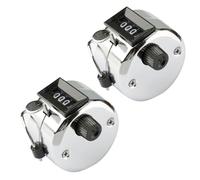 Luckious 2PCS Manual Counter,Round Counter 4-Digit Mechanical,Golf Score Counting Tool,Clicker Counter for Sports,Events and more