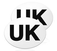 Luckious 2PCS UK Oval Magnetic Car Stickers: Secure and Durable Self-Adhesive Decals for A Distinctive Look - Waterproof and Sunscreen Magnetic Car Stickers