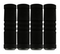 Luckious 4 PCS Anti-Slip Foam Bike Handlebar Grips with End Caps - Shock-Absorbing, Durable Hand Covers for Mountain Bikes - Comfortable, Non-Slip Cycling Accessory for Outdoor Riding