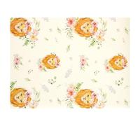 Luckious 4 PCS Newborn Gift Wrapping Paper - Premium Matte White Paper with Cute Floral and Animal Design, Ideal for Baby Showers, Valentine’s Day, and General Gift Packaging(70 * 50-Lion)