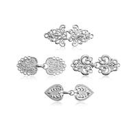 Luckious 4 Pieces Vintage Cardigan Clip - Retro Metal Sweater Clips for A Stylish Twist, Gold