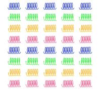 Luckious 40 Pcs Colorful Cat Spring Toy Bouncing Plastic Cat Play Balls Interactive Engaging Pet Supplies Easy to Clean Stress Relief for Indoor Use in Bedrooms Living Rooms