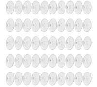 Luckious 50 PCS Transparent Round Adhesive Ceiling Hooks No-Trace Hanging Discs for Posters and Decorations Easy Installation, No Drilling Required Ideal for Home Bedroom Use