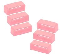 Luckious 6 PCS Watch Strap Holder Loop Watch Band, Fastening Rings, Silicone Watch Band Holder for Smart Watch Band Wristband Replacement.(Black or Pink)
