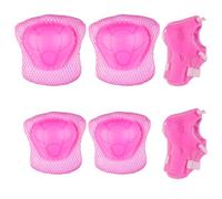 Luckious 6PCS Children's Knee Wrist and Elbow Protectors, Children's Adjustable Roller Skate Skateboard Protectors, Protective Gear Sets for Children's Roller Skates, Bicycles, Skateboards