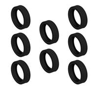 Luckious 8 PCS Luggage Wheel Protector Se Shock Absorbing Silicone Cases for Suitcase Wheels Easy Installation,Noise Reduction for Trolley Bags（Black)