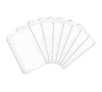 Luckious A6 Size Binder Pockets - Organize Your Documents, Notes, and Cards with Ease!, White