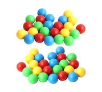 Luckious Brand 48 PCS Replacement Marbles Balls for Hungry Hungry Hippos - Solid Color Marbles to Refresh Your Game for Endless Fun