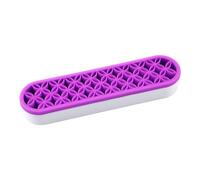 Luckious Brand Artist Brush Holder, Silicone Cosmetics Storage Box - Sewing Craft Tool Holder Storage Box for Studio, Office, Home, Outdoor, Travel, and Sketch (Purple)
