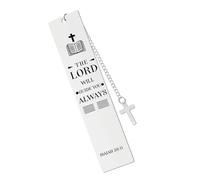 Luckious Inspirational Stainless Steel Bookmarks - Christian Religious Bible Verse Bookmarks for Men, Godson, Goddaughter, Graduation, Christmas, and Birthday