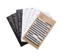 Luckious Brand Inspirational Words Sticker Set - Adhesive Motivational Quotes for Scrapbook, Notebook, Journaling, and Cards (8 Pages)