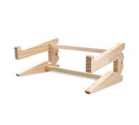Luckious Brand Wooden Laptop Stand - Ventilated Cooling Desktop Computer Holder for MacBook and More