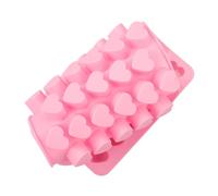 Luckious Heart Shaped Silicone Mould - 55-Cavity Sweet Mould for DIY Baking, Cake, Chocolate, Jelly, Soap, and Wax Melts (Pink)