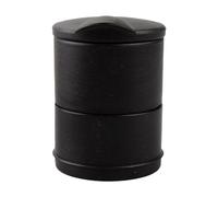 Luckious Portable Car Ashtray with Lid - Smokeless and Smell Proof, Black Cigarette Ashtray for Cars