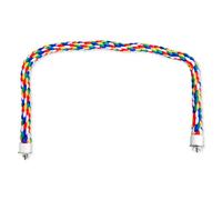 Luckious Premium 80cm Bendable Bird Perch Rope for Parrot,Parakeet,Cockatiel,and Budgie - Cotton Thread Toy with Easy Installation for Ultimate Comfort and Versatility