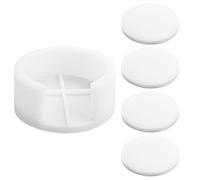 Luckious Resin Moulds Set,Round Shape Silicone Coaster Moulds with Coaster Storage Box,Coasters Mould Kits for Beginners Cups Mats DIY Making Home Table Decoration