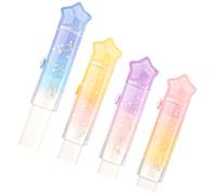 Luckious Retractable Eraser, 4PCS Constellation Pattern Eraser, Push-Pull Rubber Eraser, Retractable Eraser Set, Perfect for Students, Writing, Drawing, Office Use