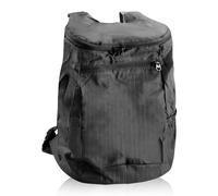 Luckious Small Lightweight Backpack - Foldable Waterproof Rucksack for Women and Men, Cycling Backpack for Camping, Hiking, Travel, and Biking (Black)