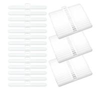 Luckious Vertical Blind Top Hangers,White Vertical Blind Double Hole Top Hangers Replacement for 89 Mm Slats Repairing(50Pcs)