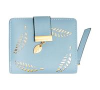 Luckious Women's Wallet,Openwork Leaf Design Wallet,Anti-Theft Wallet,Women's ID Card Bank Card Wallet for Valentine's Day,Birthday,Mother's Day Gift.
