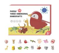 LUCKKY 3D Handmade Origami Book, Origami Kit for Crafts & Art, Fun DIY Pre-Cut 3D Paper Art Model, Moving Paper Craft Book, Tool-Free Design, Handmade Animal Figurine Gift for Home Decor (A1)