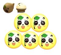 LUCKKY 5PCS Smart Voice Command Control Panda Night Light, USB Plug LED Voice Light, Cute Panda Voices-Activated Night Lamp, Mini USB Lights for Kids Room Decor, Gifts for Boys Girls (Warm)