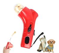 LUCKKY Cat Treat Gun, Cat & Dog Treat Launcher, Pet Interactive Training Toys, Snack Slinger, Handheld Pet Feeding Toys (Red)