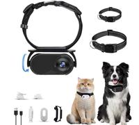 LUCKKY Catcam Pro, Cat Cam Pro 2.0, Cat Cam Pro Pet Action Camera for Cats & Dogs, HD 1080P Cat Camera Collar with Video Record Wireless Mini Sport cam, Waterproof Wearable Camera (Black)
