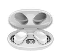 LUCKKY Earbuds Wireless Bluetooth Noise Canceling 2026 Edition for Sleeping, IPX8 Waterproof Ear Buds with LED Display Long Battery Life, Stereo Sound Wireless Headphones for Sports, Gym (White)